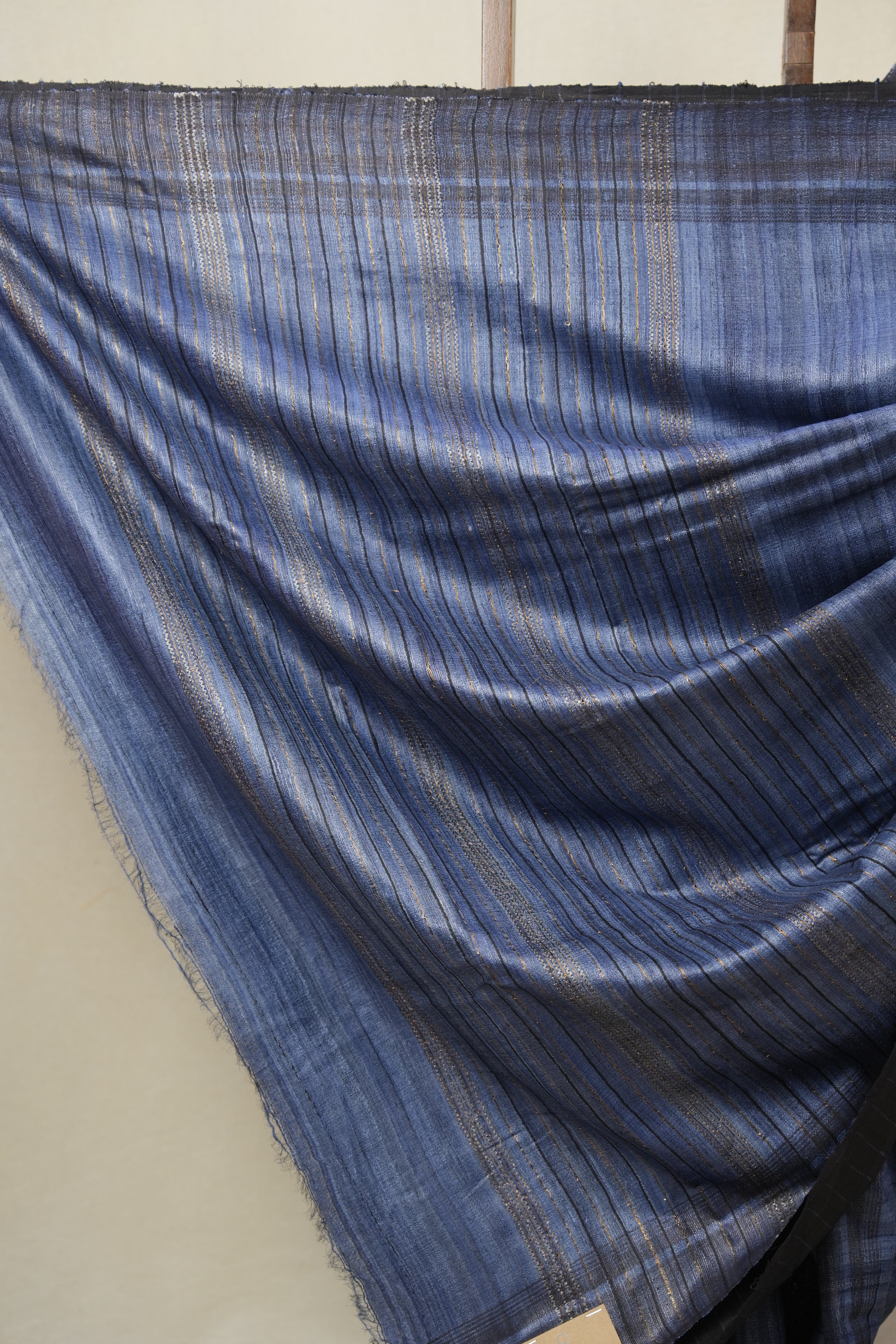 Blue Tussar Silk Saree - SRBTSS1806