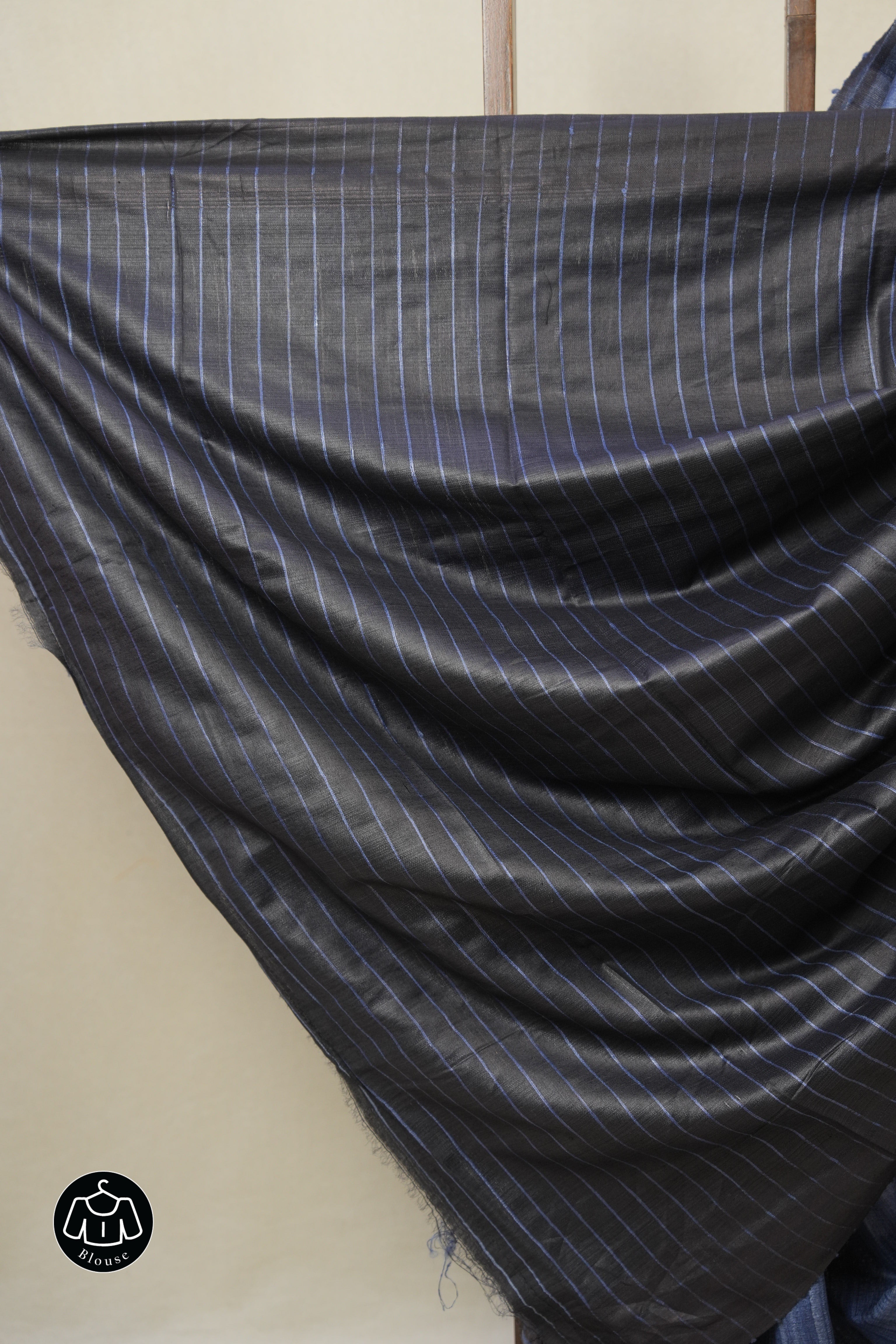 Blue Tussar Silk Saree - SRBTSS1806