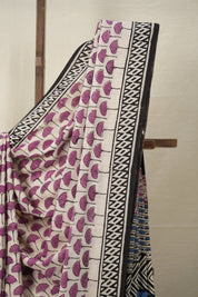 Pink Flower HBP Cotton Saree - SRPFCS2865