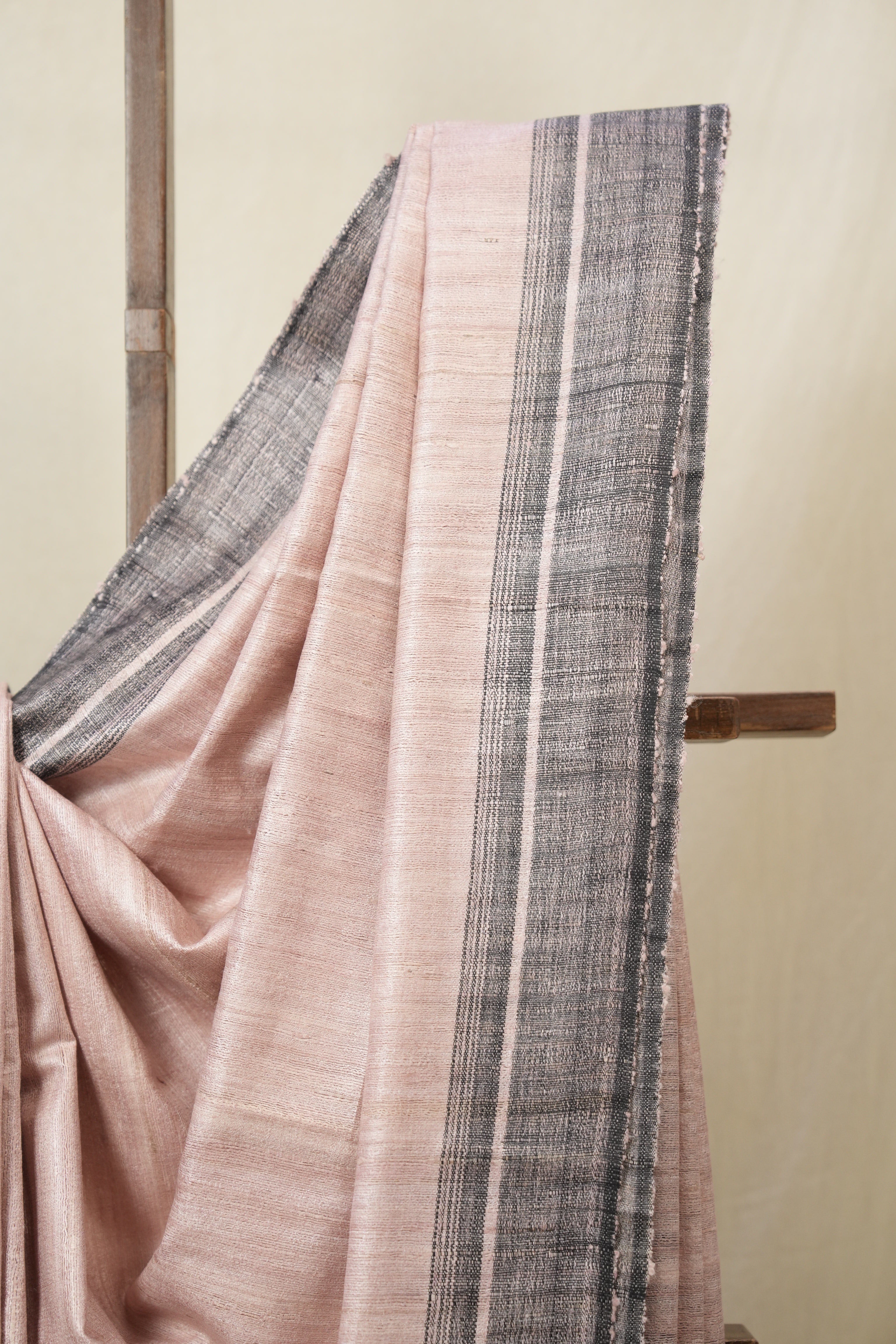 Light Pink Tussar Silk Saree - SRLPTSS1808