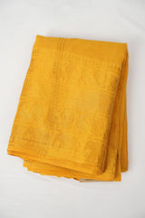 Mustard Yellow Sungudi Cotton Saree - SRMYSCS84