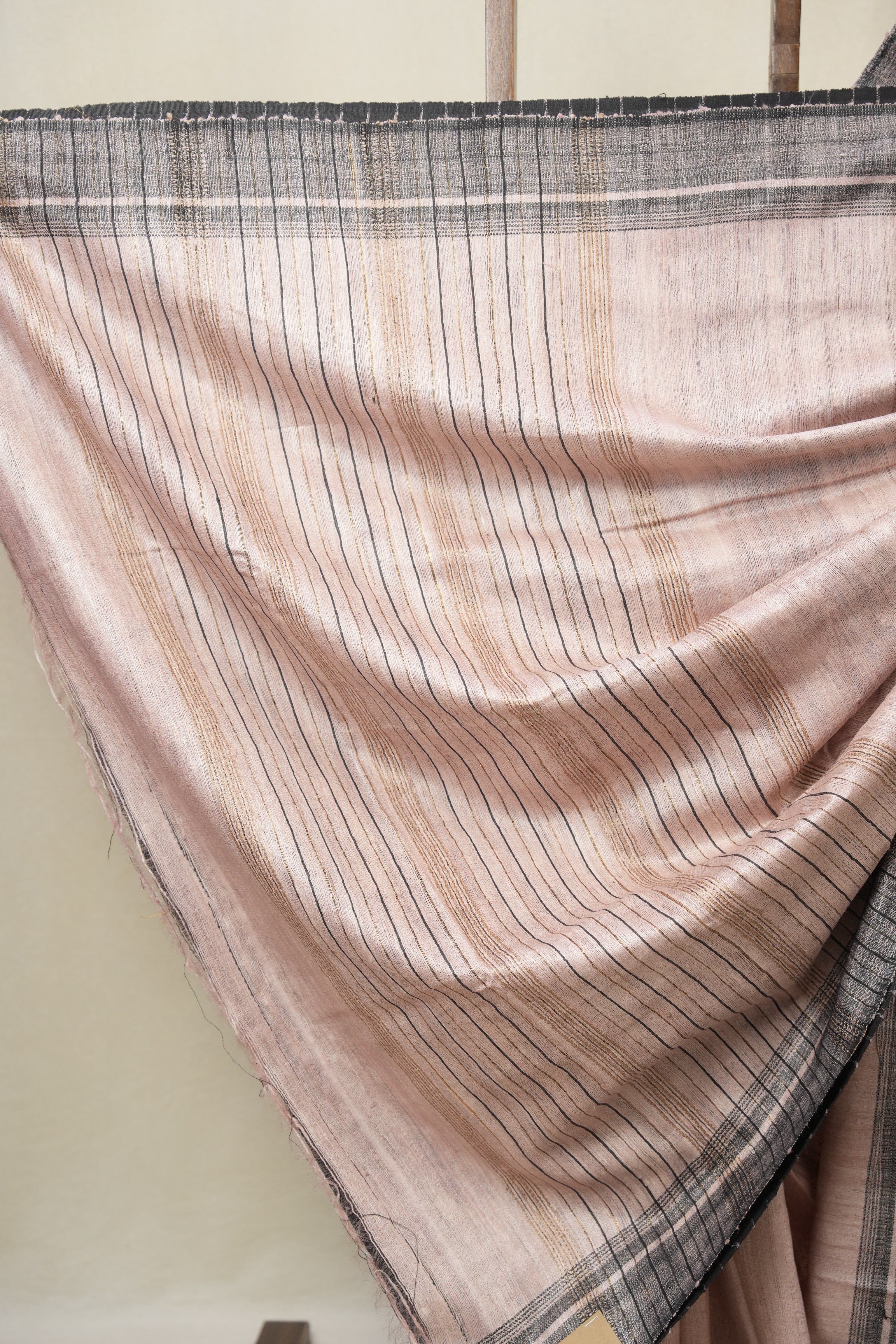 Light Pink Tussar Silk Saree - SRLPTSS1808
