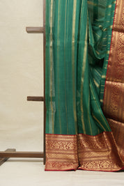 Green Chanderi Silk Saree - SRGCSS251
