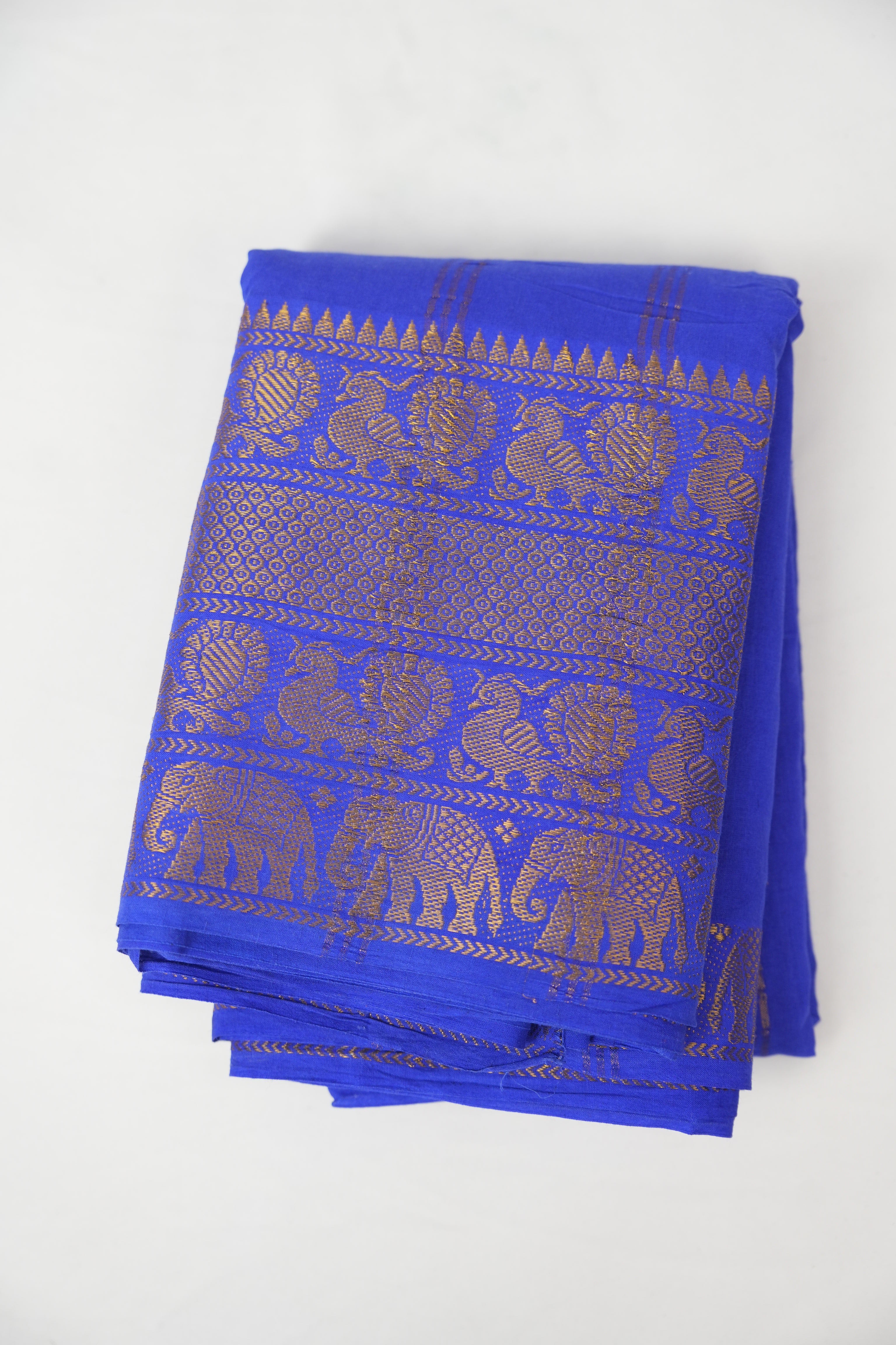 Blue Sungudi Cotton Saree - SRBSCS79