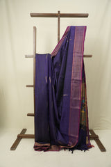 Purple Raw Silk Saree - SRPRSS1071