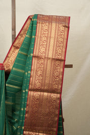 Green Chanderi Silk Saree - SRGCSS251