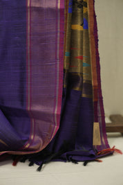 Purple Raw Silk Saree - SRPRSS1071