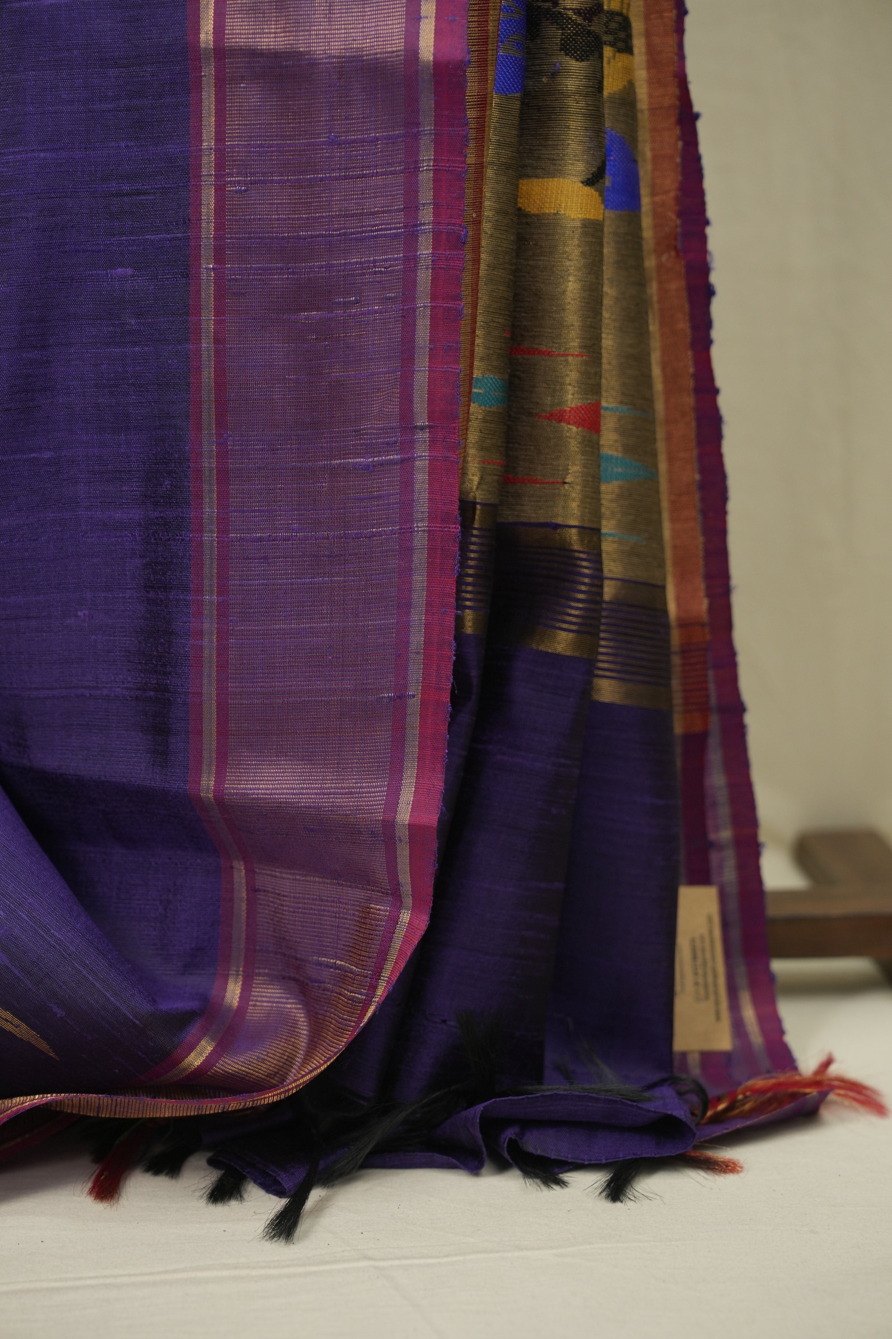 Purple Raw Silk Saree - SRPRSS1071