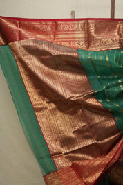 Green Chanderi Silk Saree - SRGCSS251