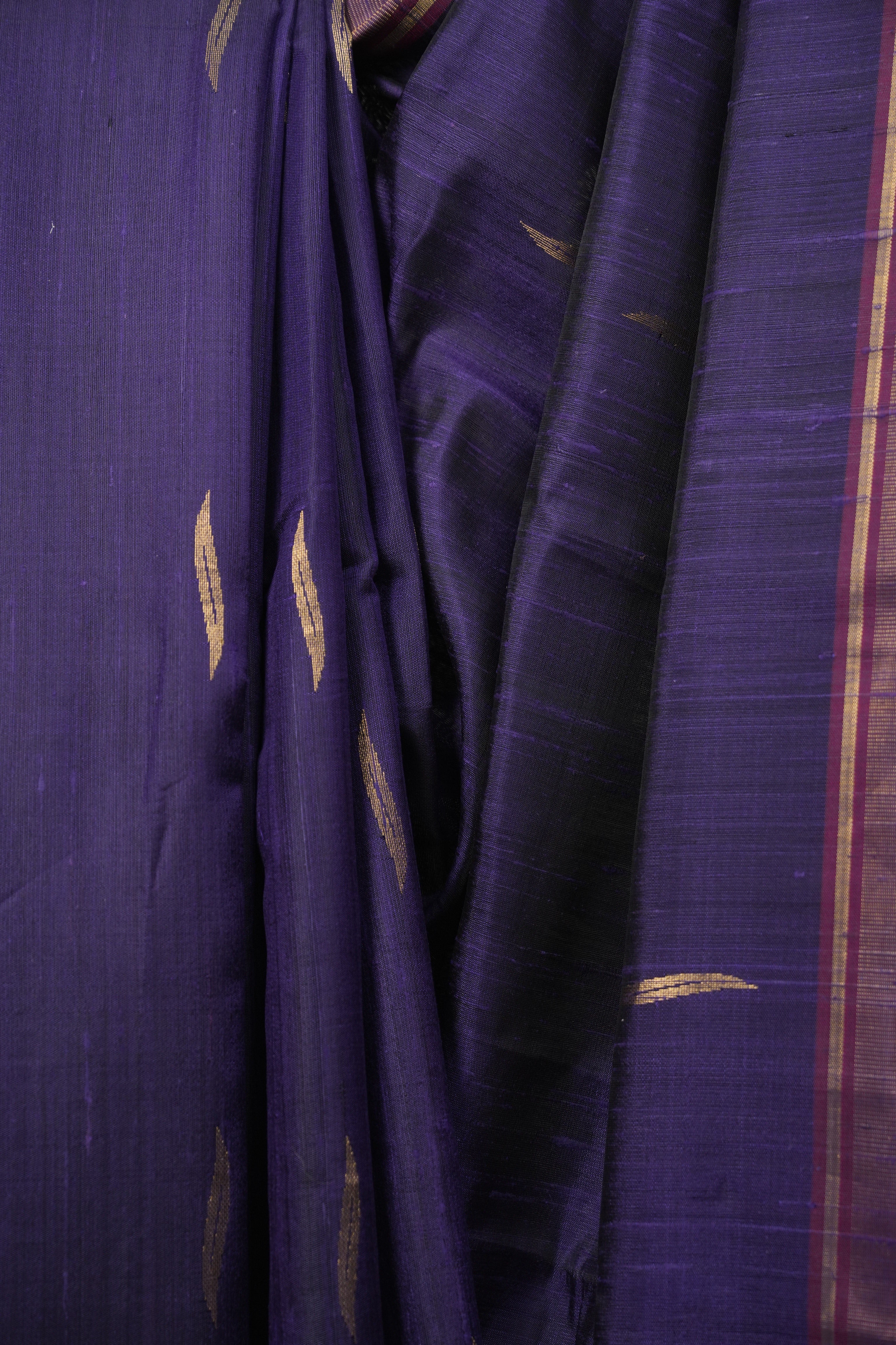 Purple Raw Silk Saree - SRPRSS1071