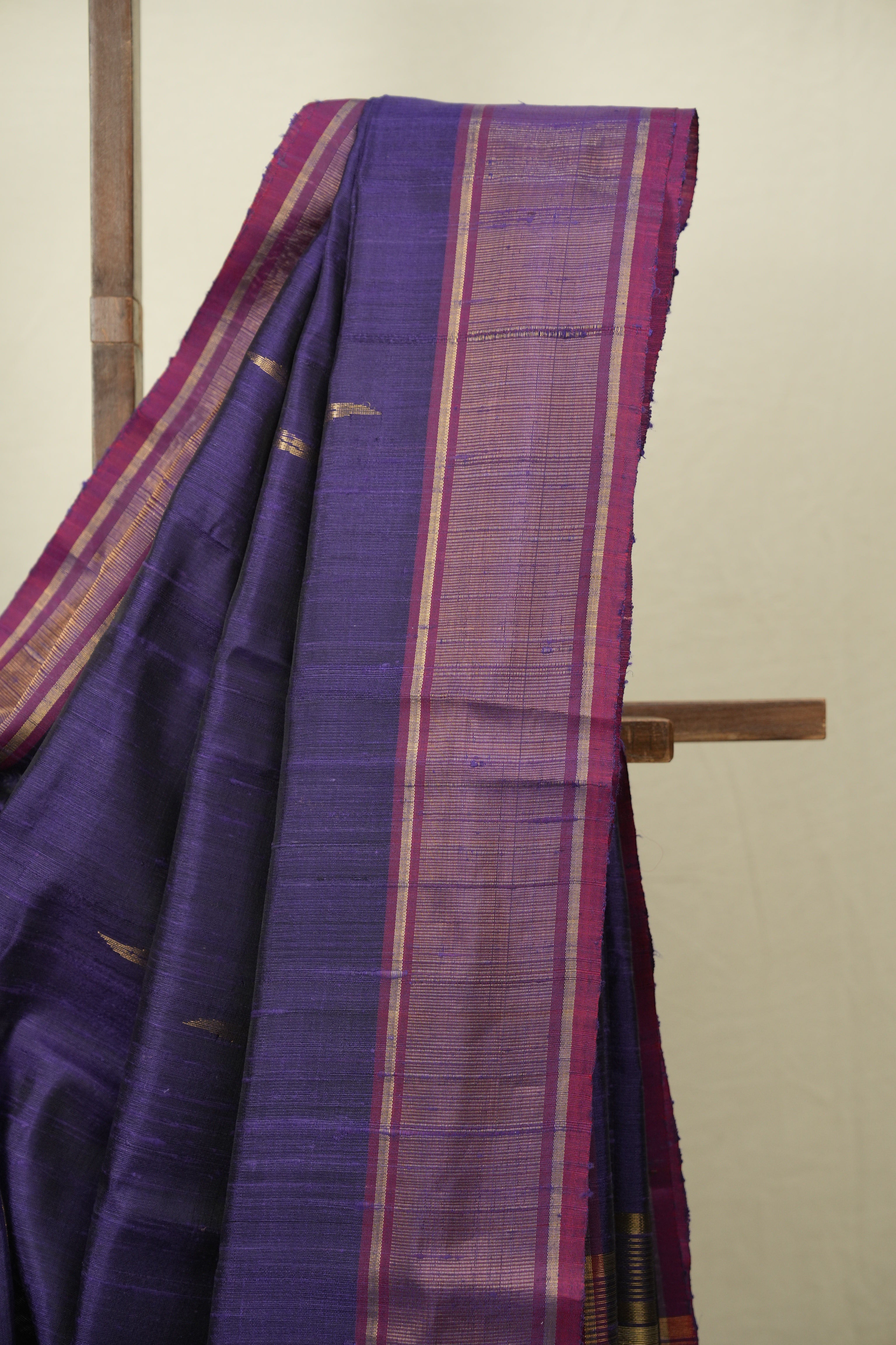 Purple Raw Silk Saree - SRPRSS1071