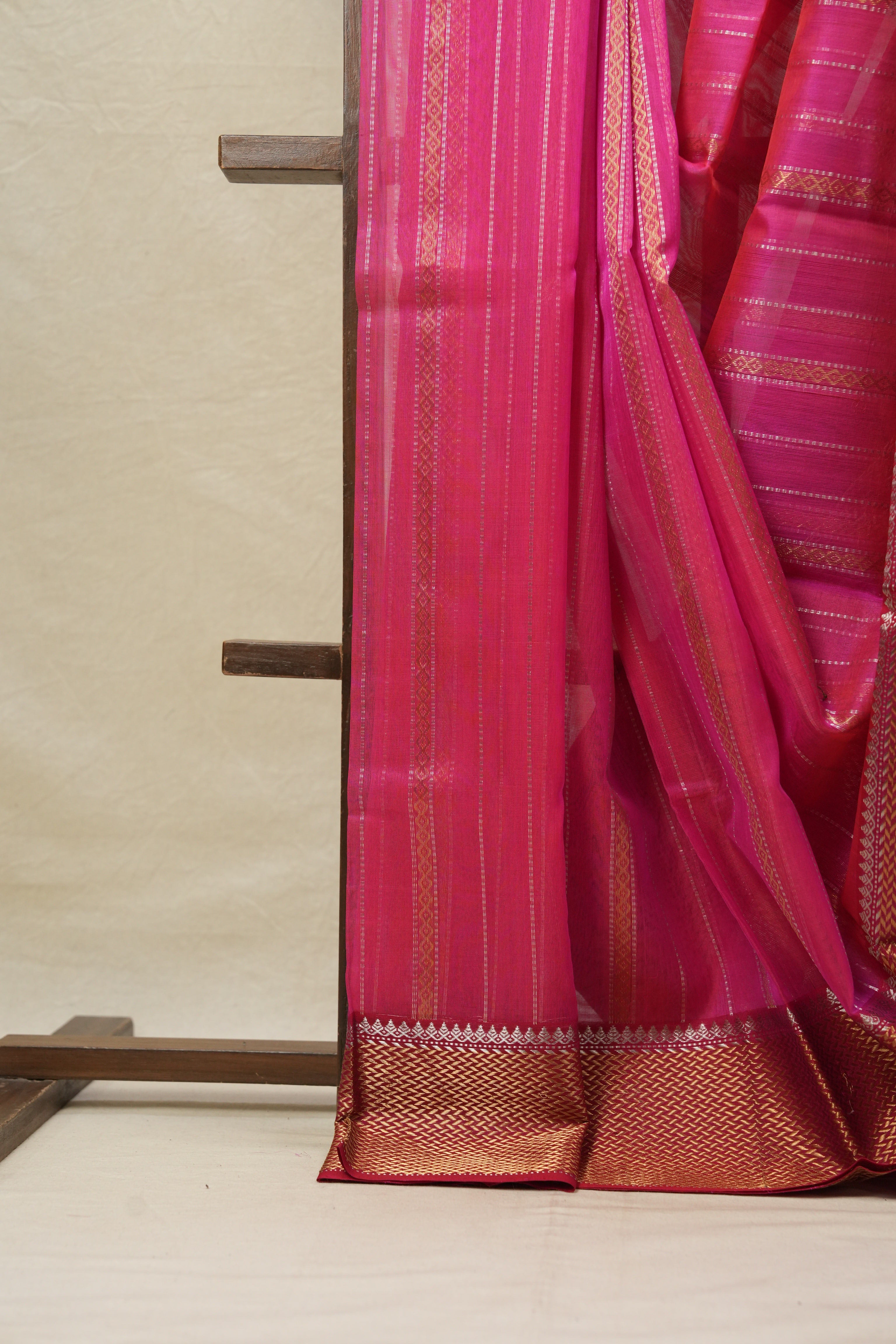 Pink Chanderi Silk Saree - SRPCSS177