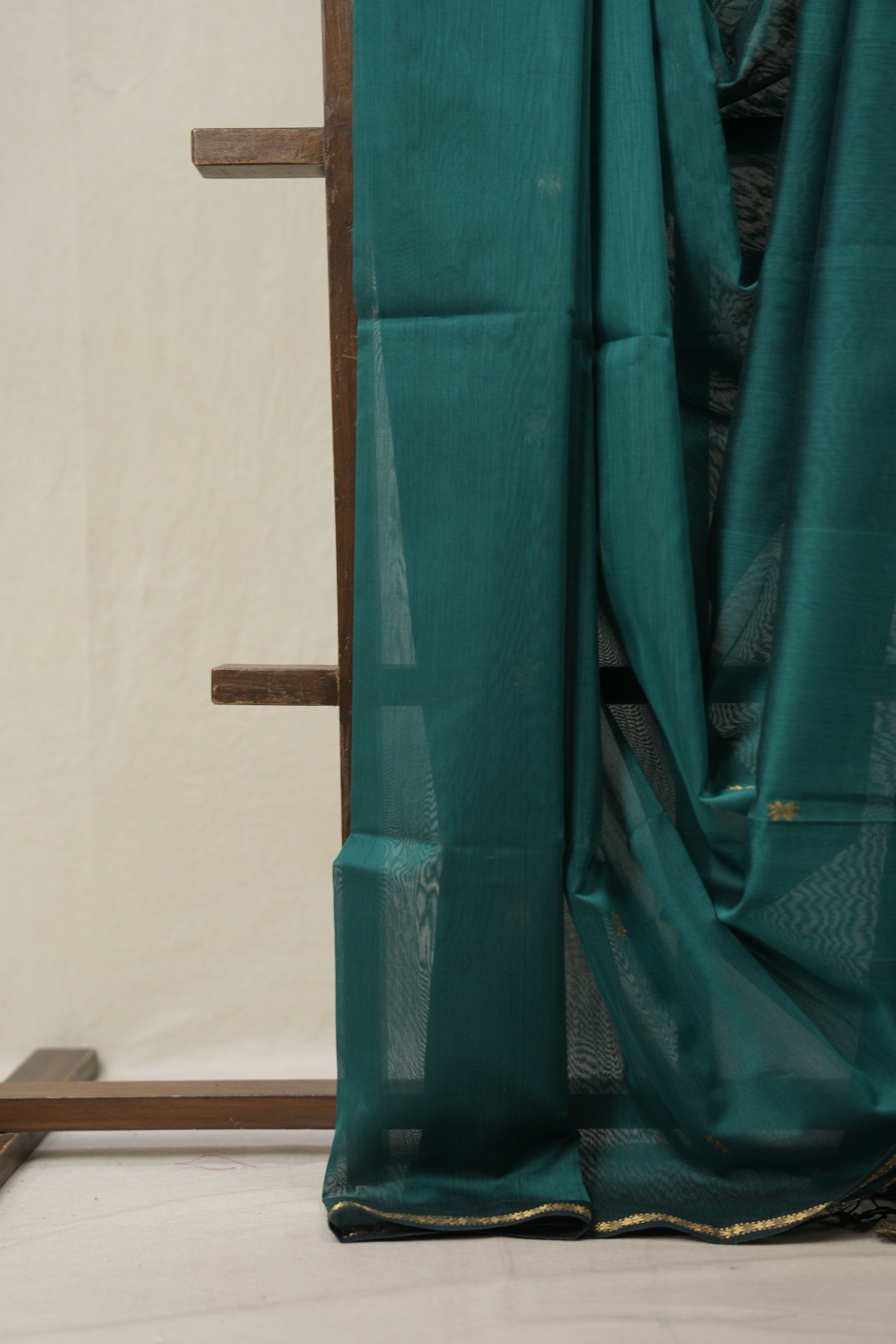 Peacock Green Maheshwari Saree - SRPGMS982