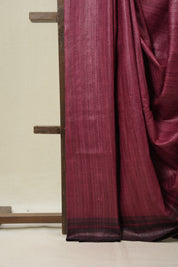 Onion Pink Tussar Silk Saree - SROPTSS1843