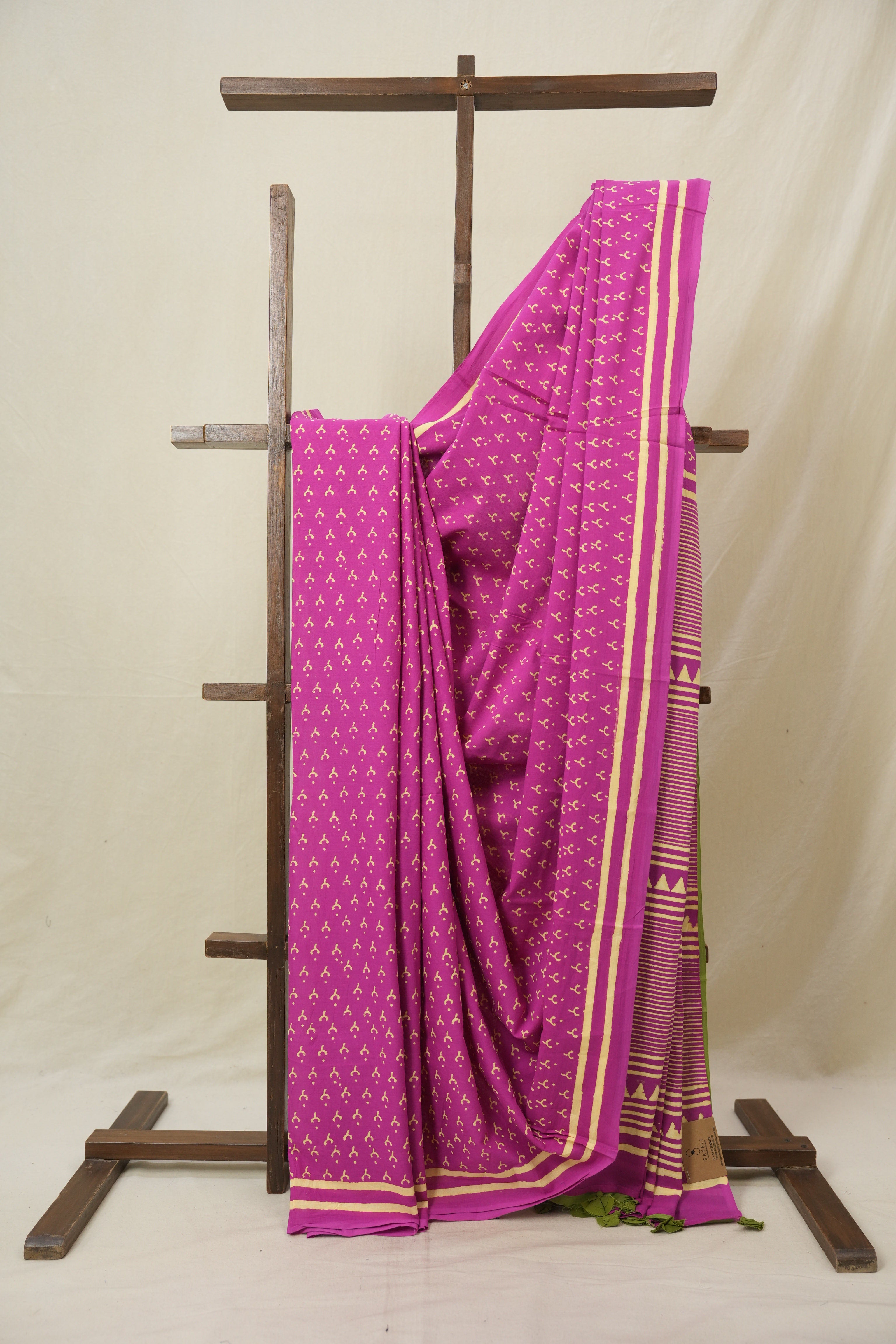 Rani Pink HBP Cotton Saree - SRRPCS3276