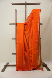Orange Maheshwari Saree - SROMS981