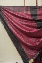 Onion Pink Tussar Silk Saree - SROPTSS1843