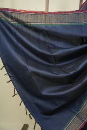 Teal Raw Silk Saree - SRTRSS1067