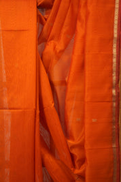 Orange Maheshwari Saree - SROMS981