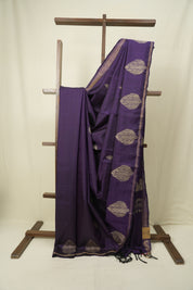 Purple Raw Silk Saree - SRPRSS1078