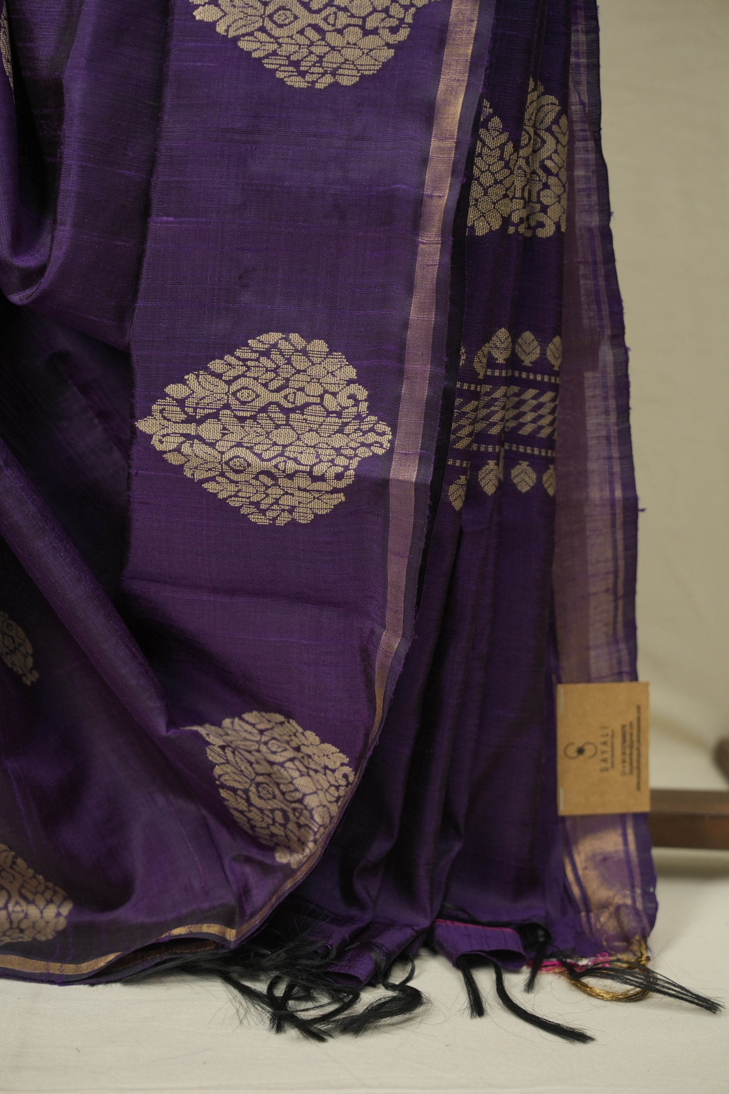 Purple Raw Silk Saree - SRPRSS1078