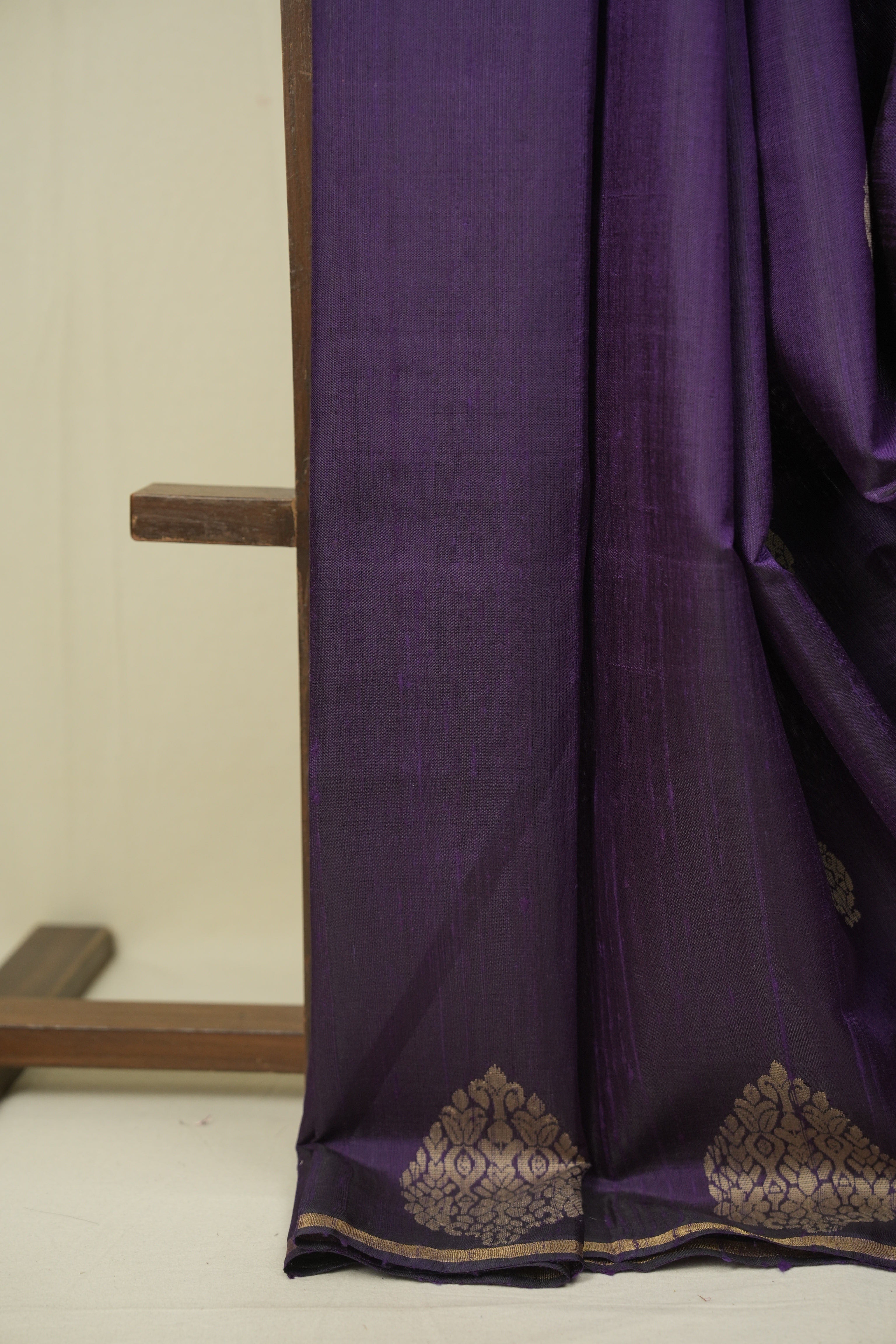 Purple Raw Silk Saree - SRPRSS1078