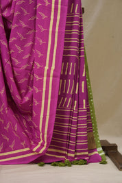 Pink HBP Cotton Saree - SRPCS3368