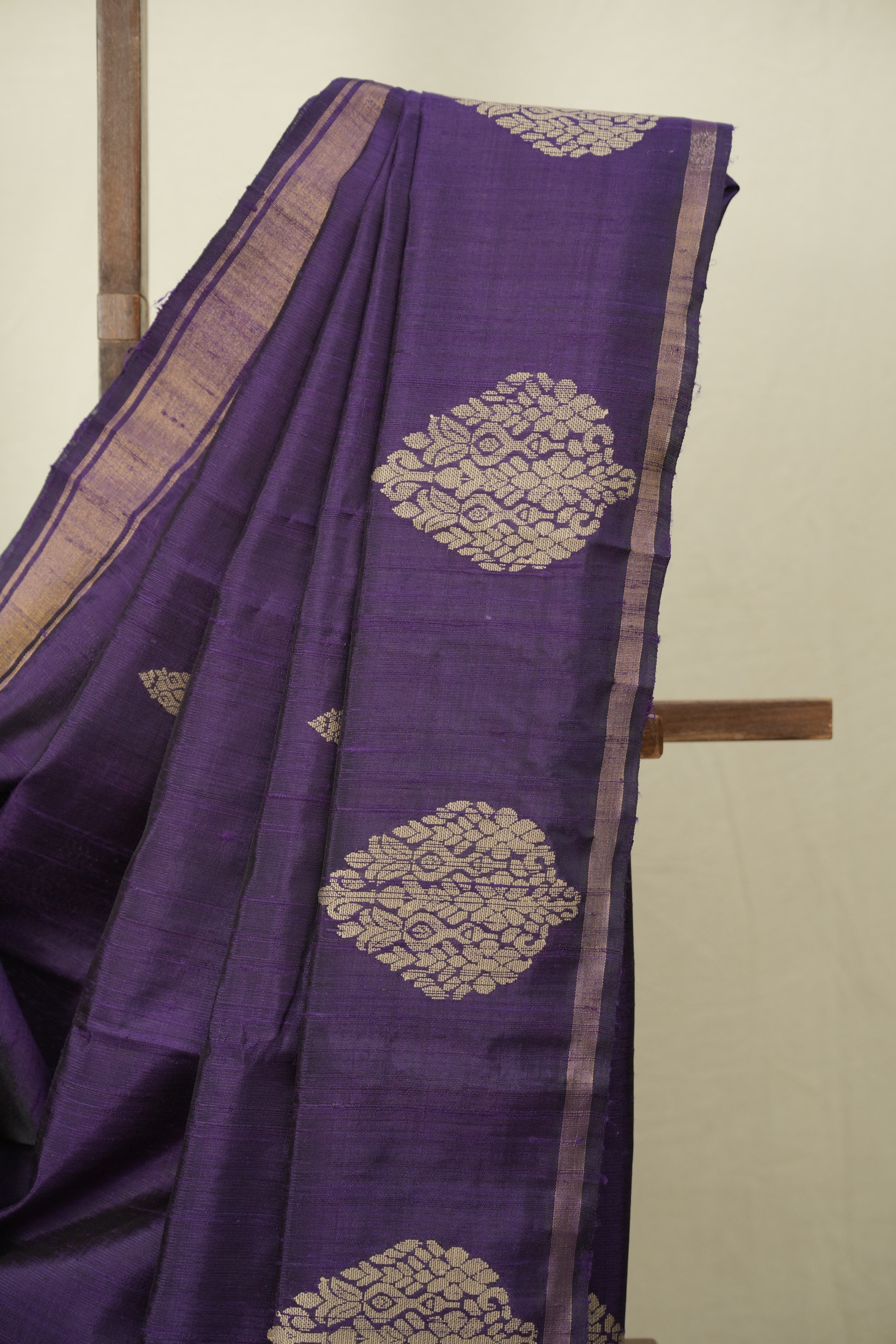 Purple Raw Silk Saree - SRPRSS1078
