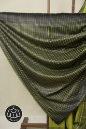 Parrot Green Tussar Silk Saree - SRPGTSS1846
