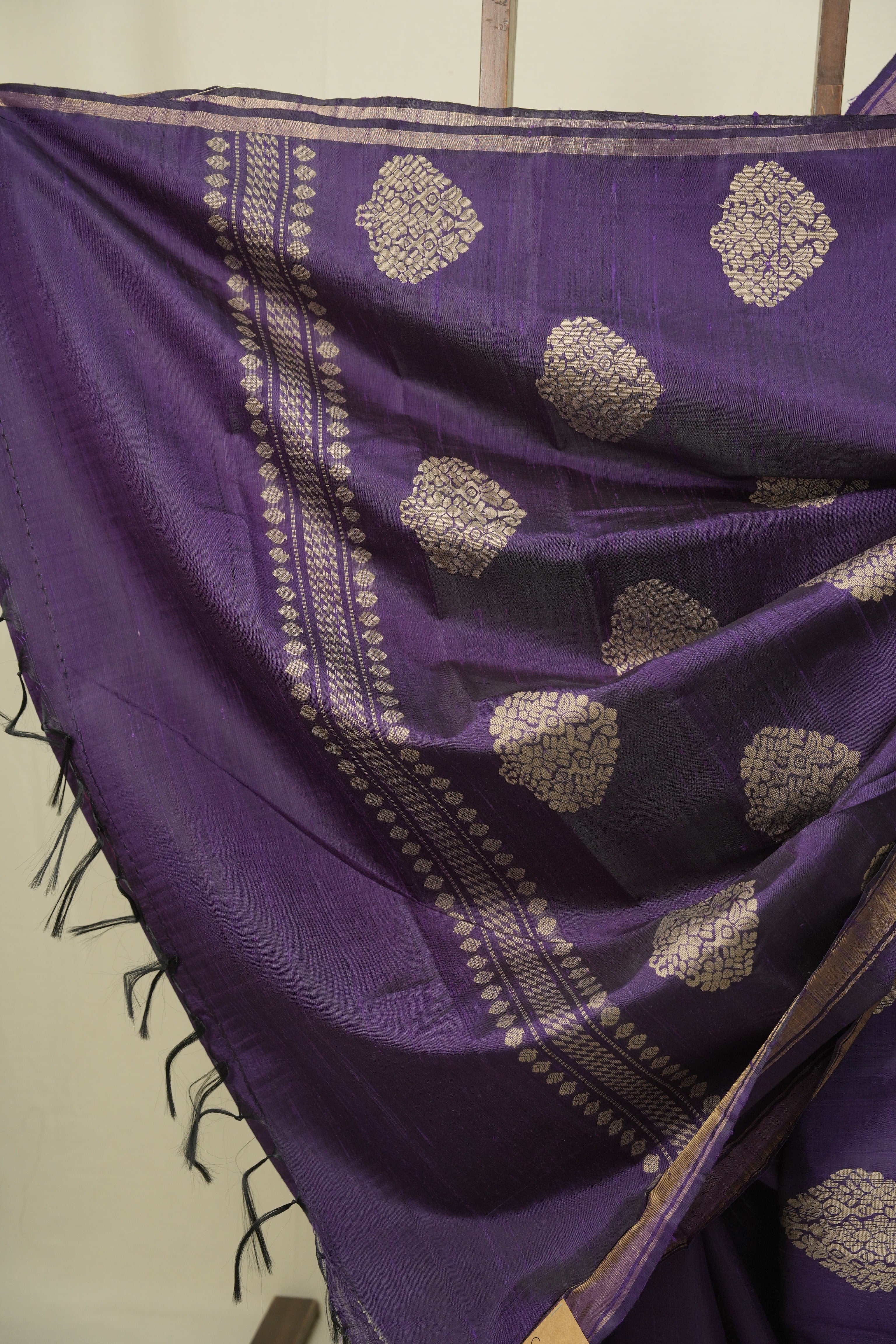 Purple Raw Silk Saree - SRPRSS1078