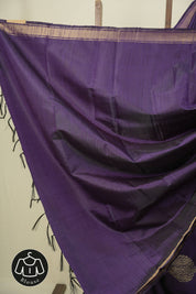 Purple Raw Silk Saree - SRPRSS1078