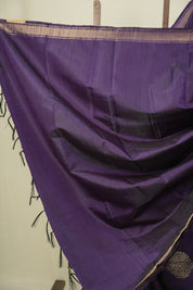Purple Raw Silk Saree - SRPRSS1078
