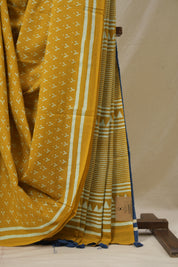 Gold HBP Cotton Saree - SRMGCS3372