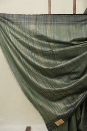 Dark Green Tussar Silk Saree - SRDGTSS1845