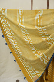 Gold HBP Cotton Saree - SRMGCS3372