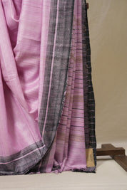Pink Tussar Silk Saree - SRPTSS1847