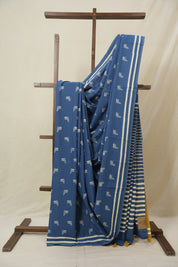 Blue HBP Cotton Saree - SRBCS3374