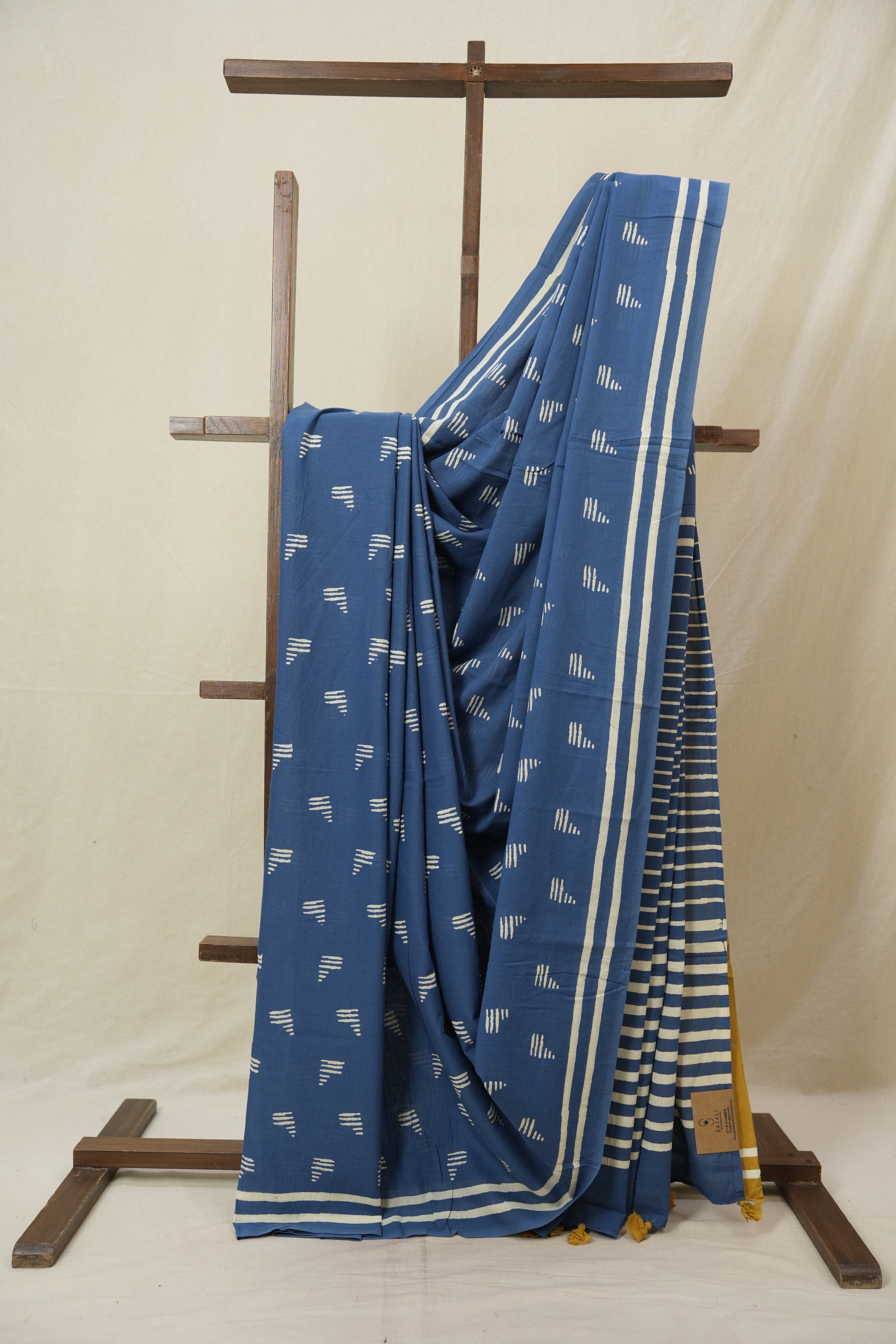 Blue HBP Cotton Saree - SRBCS3374