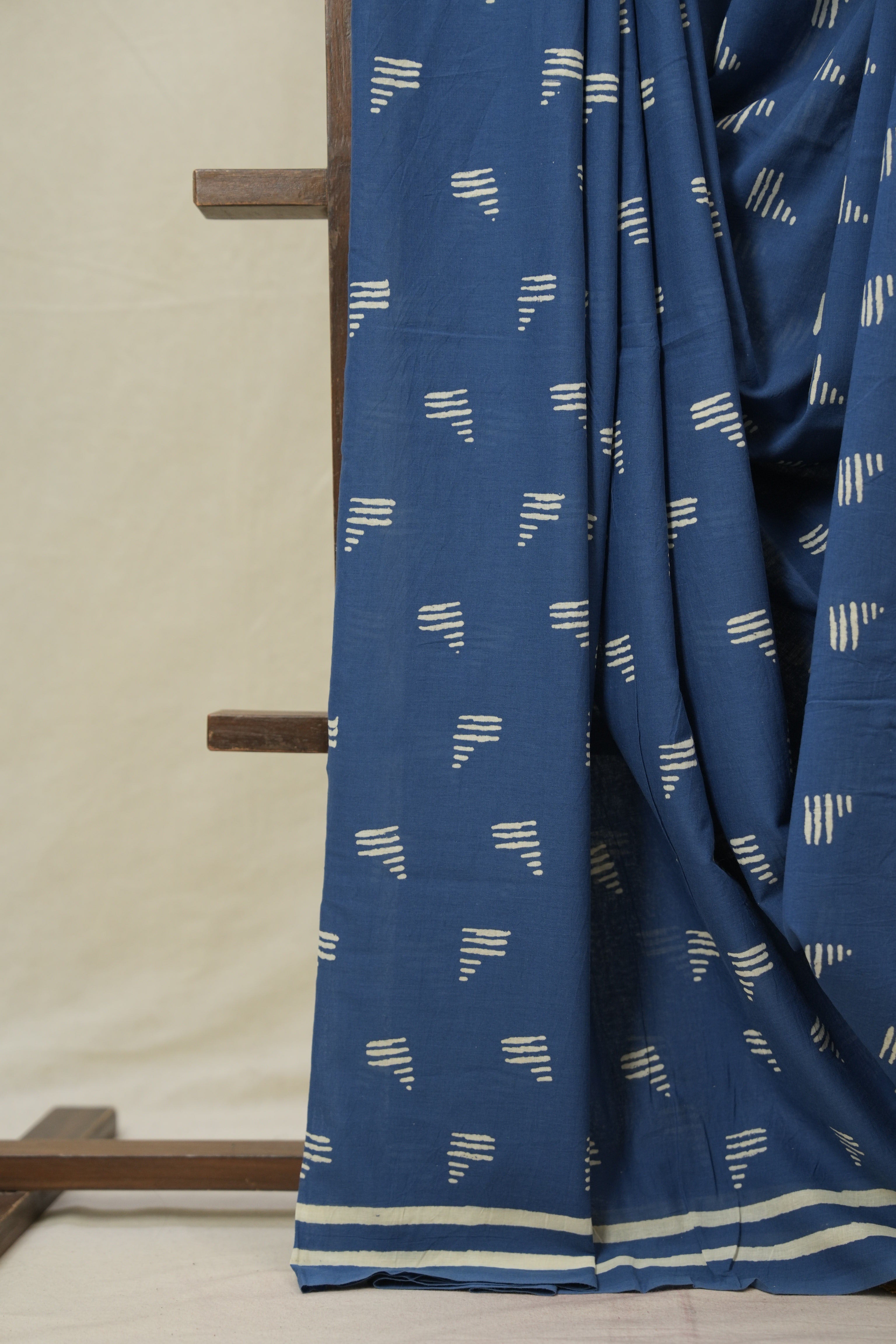 Blue HBP Cotton Saree - SRBCS3374