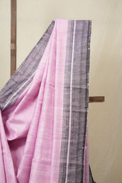 Pink Tussar Silk Saree - SRPTSS1847