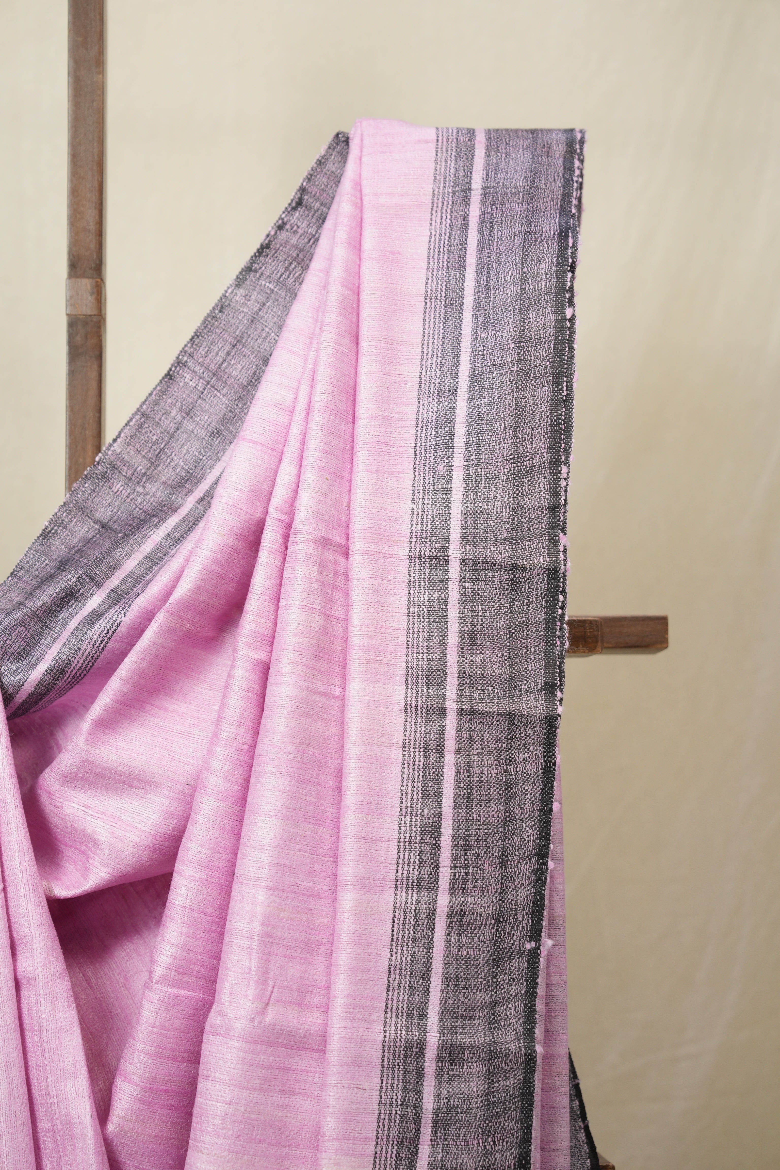 Pink Tussar Silk Saree - SRPTSS1847
