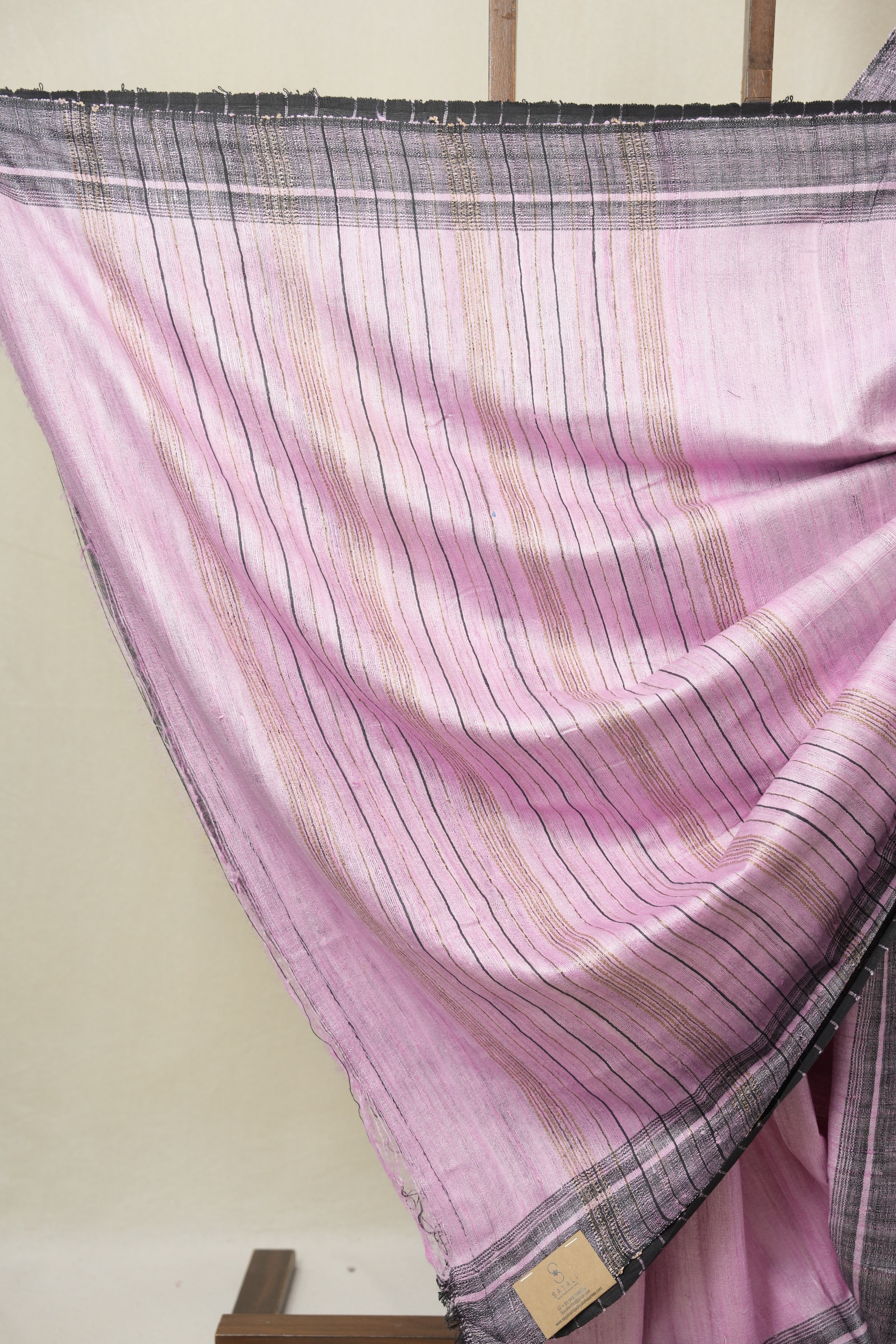 Pink Tussar Silk Saree - SRPTSS1847