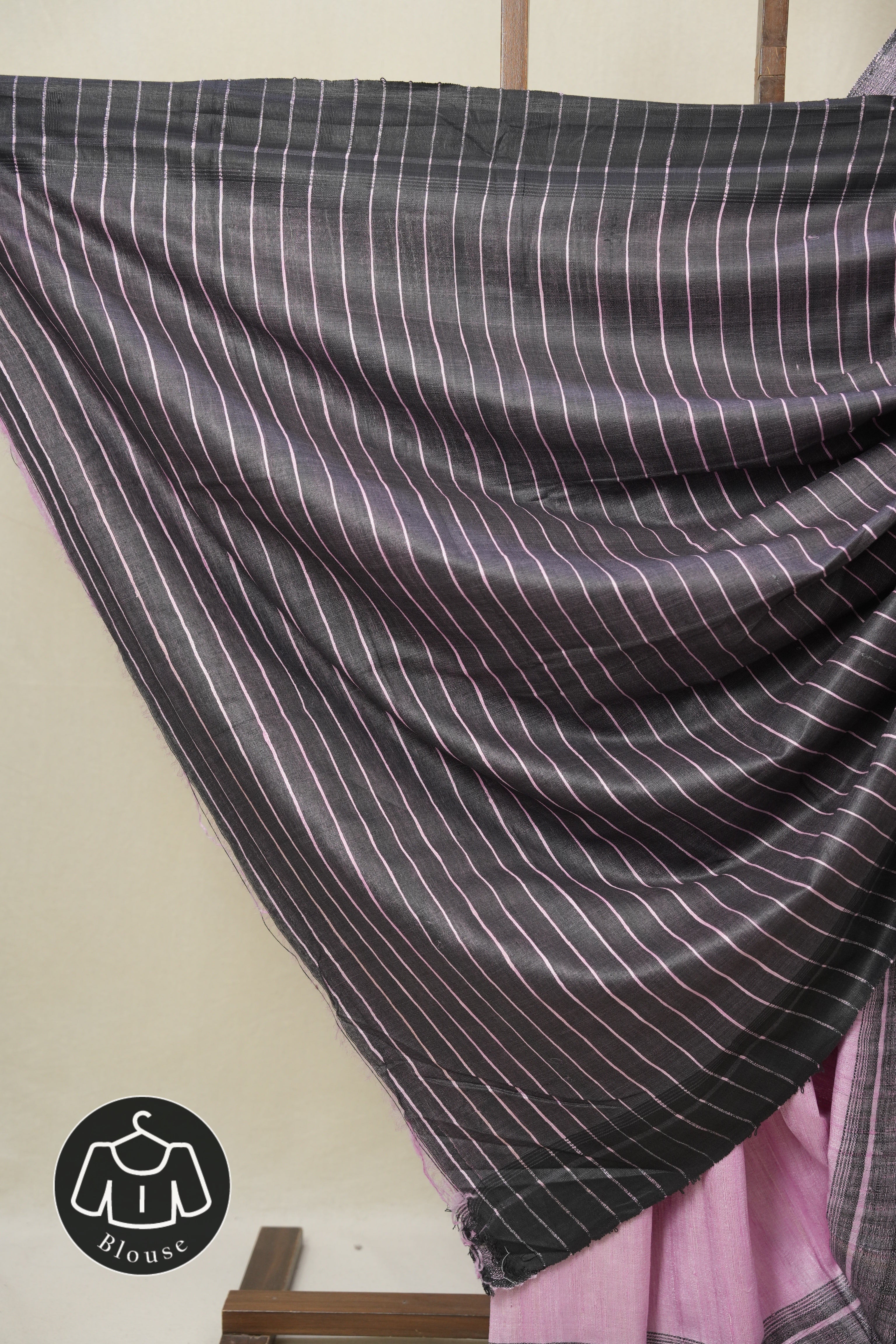 Pink Tussar Silk Saree - SRPTSS1847