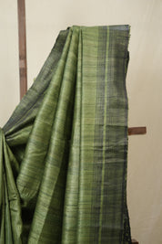 Green Tussar Silk Saree - SRGTSS1850