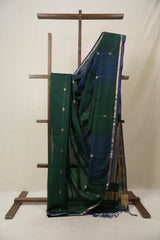 Green Maheshwari Saree - SRGMS976