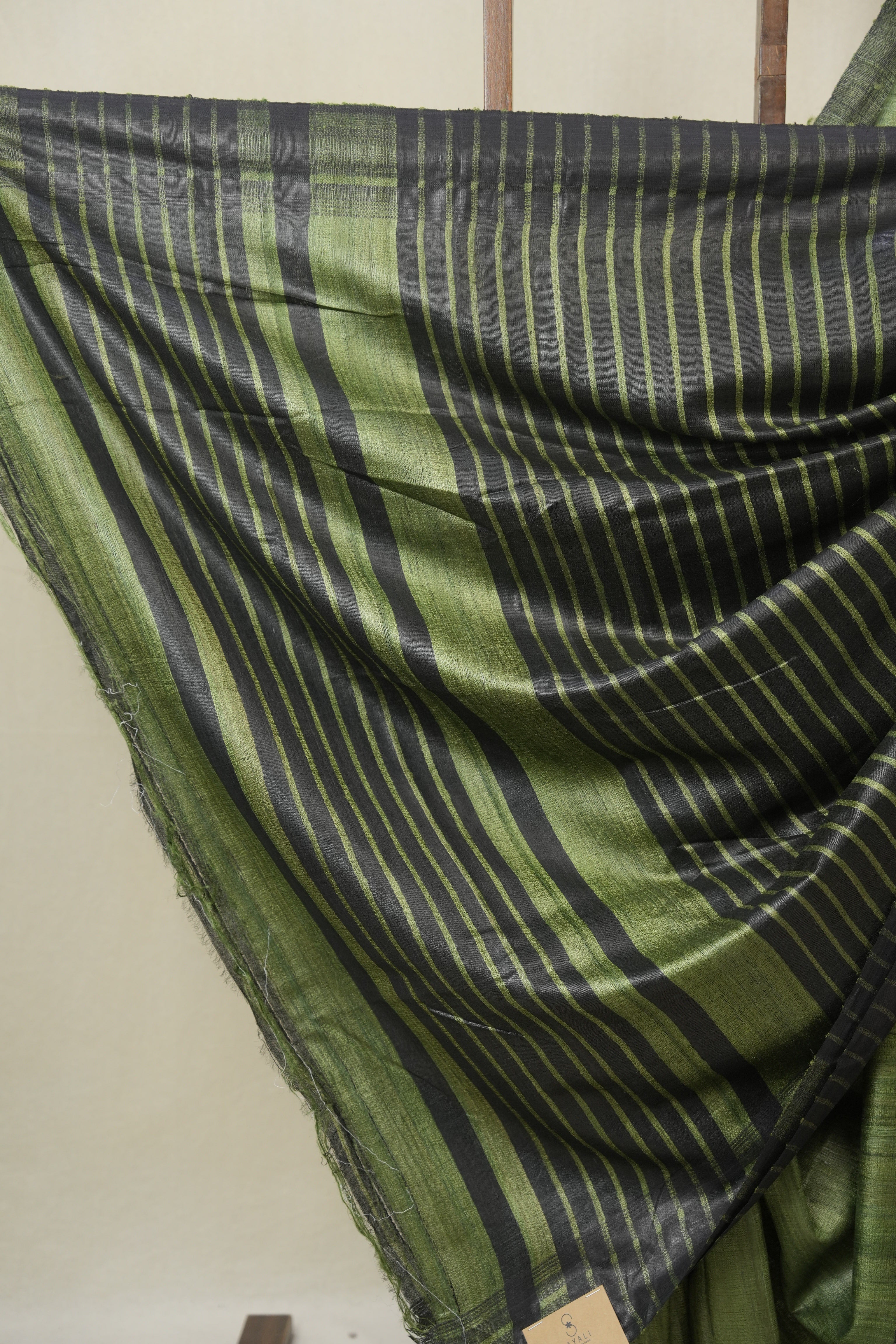 Green Tussar Silk Saree - SRGTSS1850
