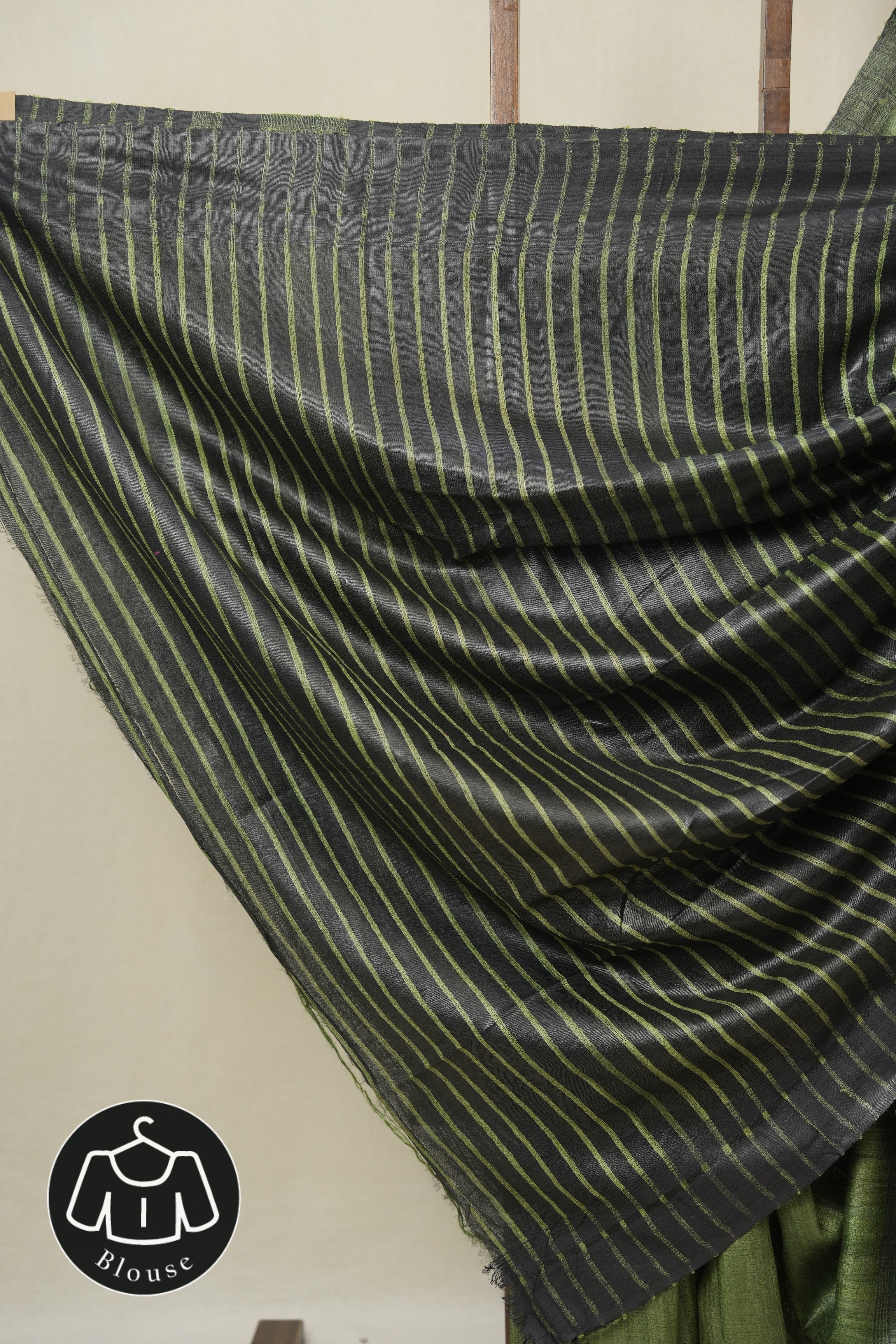 Green Tussar Silk Saree - SRGTSS1850