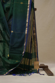 Green Maheshwari Saree - SRGMS976