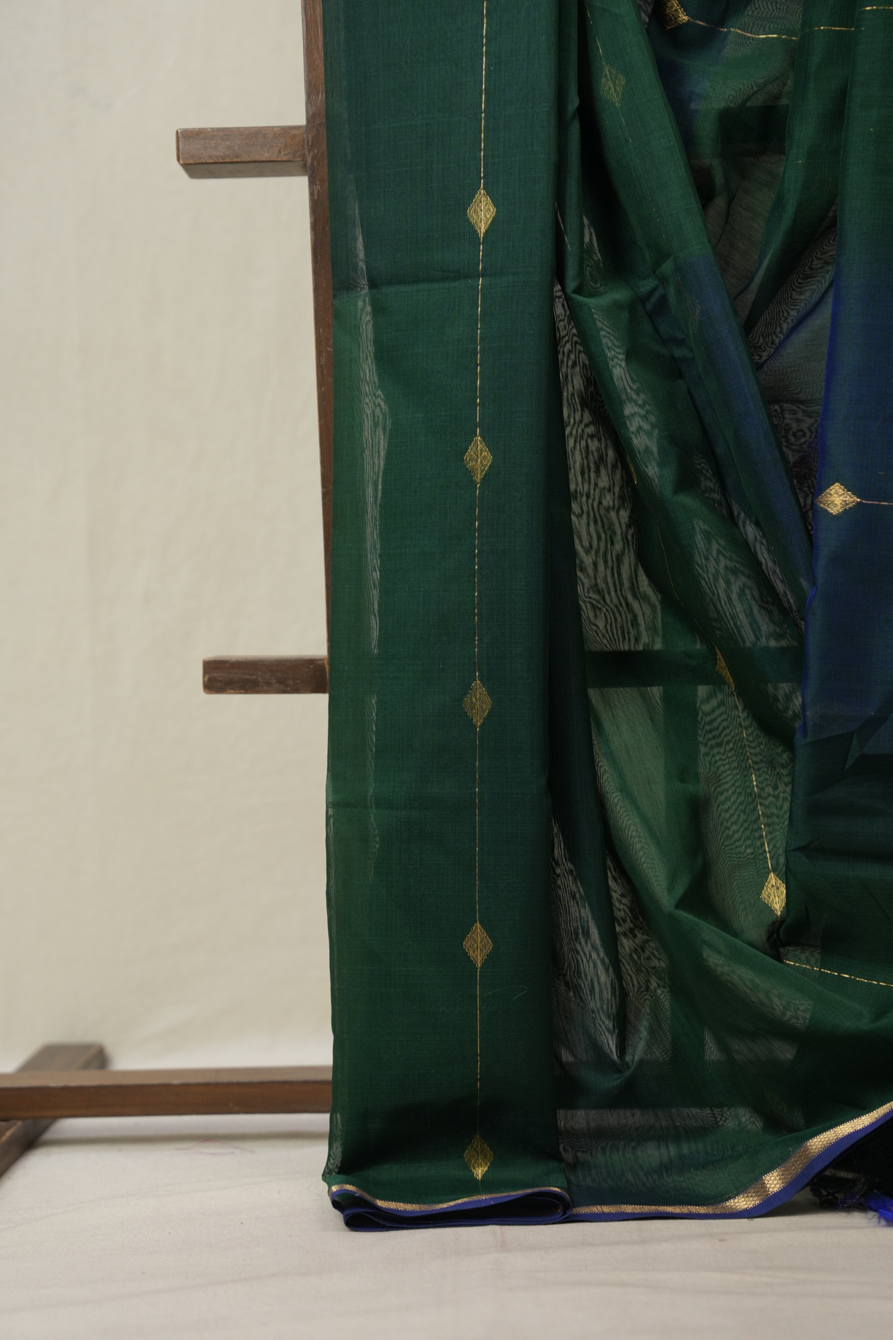 Green Maheshwari Saree - SRGMS976