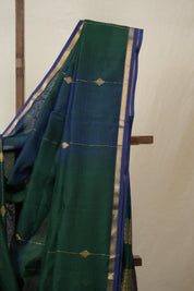Green Maheshwari Saree - SRGMS976